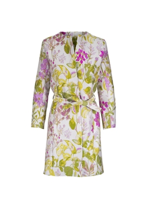 Libertine floral-print belted coat - Neutrals