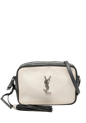Saint Laurent Pre-Owned 2019 Canvas Monogram Lou Camera Bag crossbody bag - White