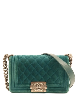 CHANEL Pre-Owned 20 Boy quilted shoulder bag - Green