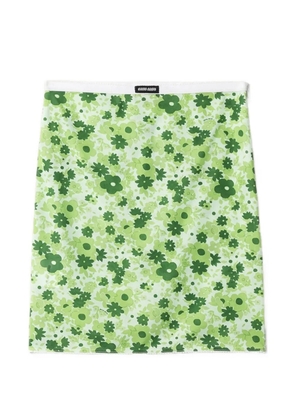 Miu Miu stretch fabric midi skirt - Green