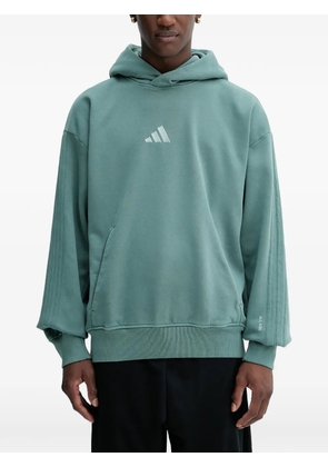 adidas logo-detail hoodie - Green