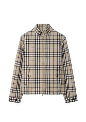 Burberry Check Harrington jacket - Neutrals