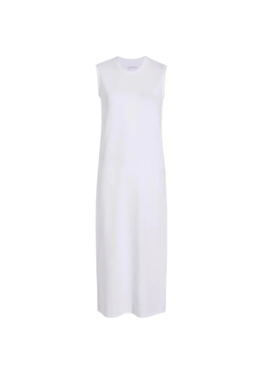 Another Tomorrow sleeveless side-slit dress - White