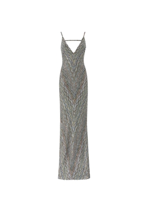 Missoni long dress with open back and sequins - Grey