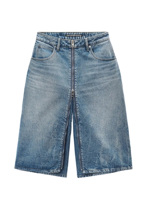 Alexander Wang zip-front midi skort - Blue