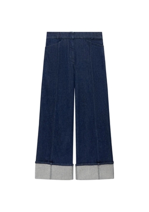 Another Tomorrow cuffed seamed jeans - Blue