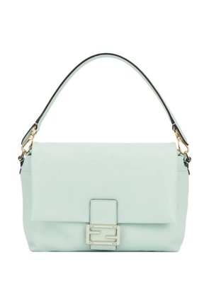 FENDI medium Mamma Baguette leather shoulder bag - Blue