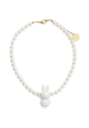 Andres Gallardo x Miffy faux-pearl necklace - White