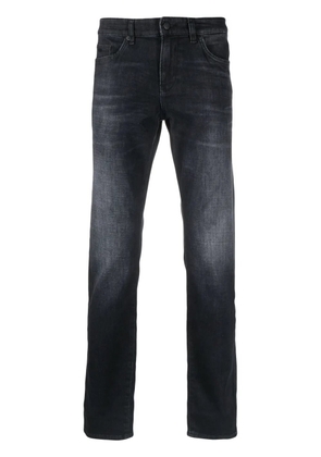BOSS mid-rise straight-leg jeans - Black