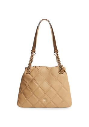 Tommy Hilfiger quilted chain-link shoulder bag - Neutrals