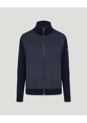 Belstaff Men's Kelbrook Zip Cardigan Merino Wool Dark Ink Size 2xl