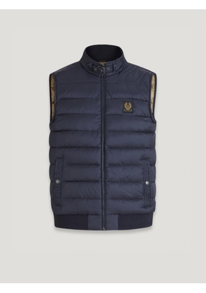 Belstaff Men's Circuit Gilet Down Filled Nylon Dark Ink Size Uk 34