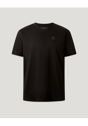 Belstaff Men's Steel T-shirt Mercerised Cotton Black Size 2xl