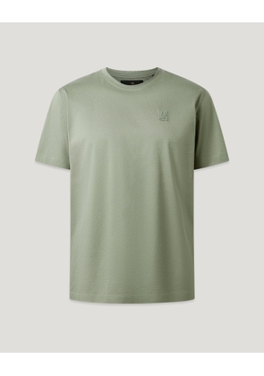 Belstaff Men's Steel T-shirt Mercerised Cotton Lichen Size 2xl