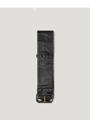 Belstaff Women's Replacement Trialmaster Belt Waxed Cotton Black Uk 12-16