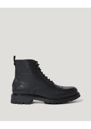 Belstaff Men's Copeland Boot Grain Leather Black Size Uk 7