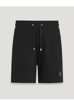 Belstaff Men's Sweatshorts Cotton Fleece Black Size Xl