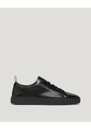Belstaff Men's Fleming Trainer Nappa Leather Black Size Uk 7