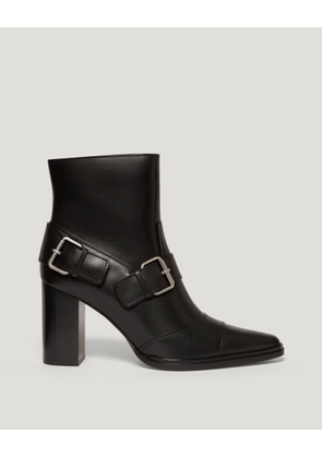 Belstaff Women's Alder Boot Smooth Leather Black Size Uk 4