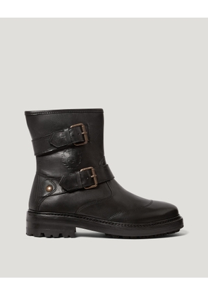 Belstaff Women's Panther Boot Calf Leather Black Size Uk 3