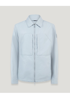 Belstaff Men's Cover Overshirt Nylon Shell Quarry Blue Size 2xl