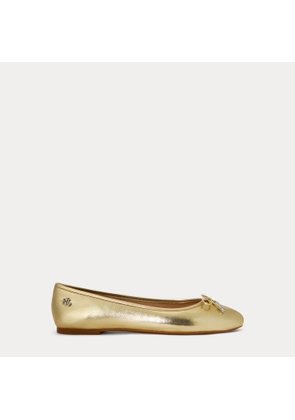 Jayna Metallic Nappa Leather Flat