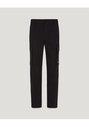 Belstaff Men's Route Cargo Cotton Twill Black Size Uk 32