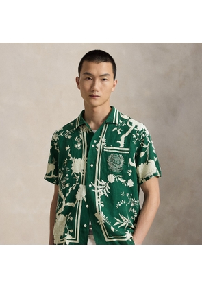 Wimbledon Linen-Silk Camp Shirt