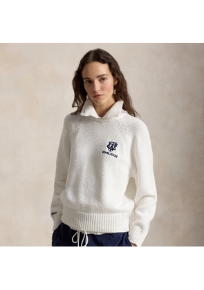 Wimbledon Cotton Polo-Collar Jumper