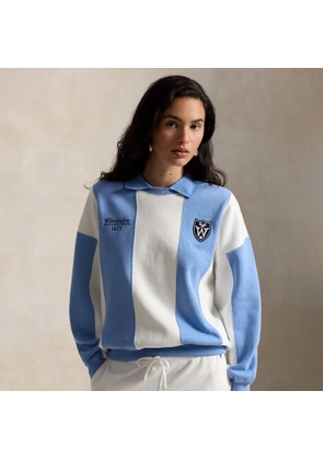Wimbledon Crest Fleece Polo Pullover