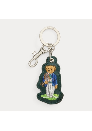 Wimbledon Polo Bear Leather Key Fob