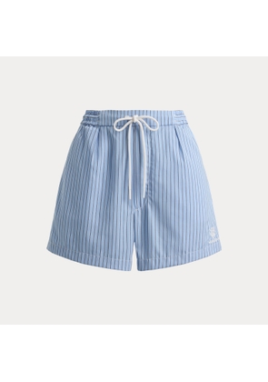 Wimbledon Striped Pleated Cotton Short