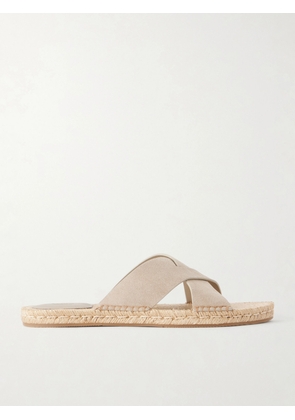 Zegna - Suede Sandals - Men - Neutrals - UK 6