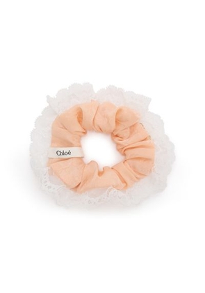 Silk and lace scrunchies