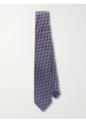 Charvet - 8.5cm Silk-Jacquard Tie - Men - Purple