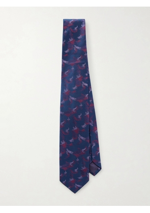 Charvet - 8.5cm Silk-Jacquard Tie - Men - Blue