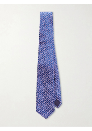 Charvet - 8.5cm Silk-Jacquard Tie - Men - Blue
