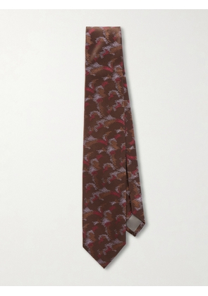 Charvet - 8.5cm Silk-Jacquard Tie - Men - Brown