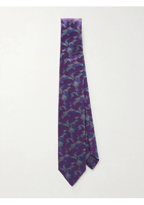 Charvet - 8.5cm Silk-Jacquard Tie - Men - Purple