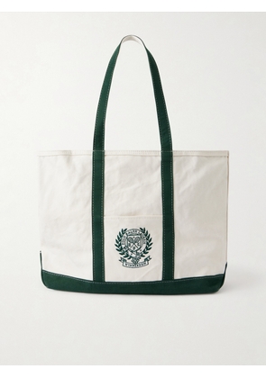 Polo Ralph Lauren - Wimbledon Embroidered Large Cotton Tote Bag - Men - Neutrals