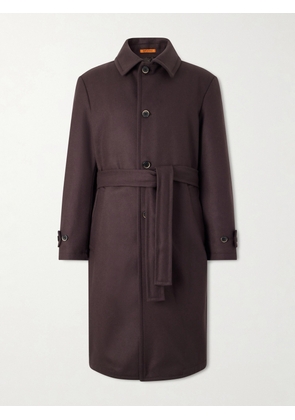 Barena - Belted Wool-Blend Coat - Men - Brown - IT 46