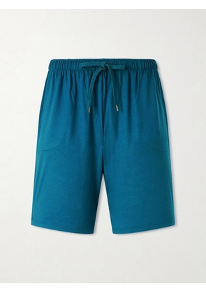 Derek Rose - Basel 24 Stretch-Jersey Drawstring Shorts - Men - Blue - S