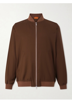 Barena - Gabier Virgin Wool Bomber Jacket - Men - Brown - IT 46