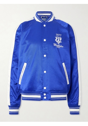 Polo Ralph Lauren - Wimbledon Cotton-Blend Woven Bomber Jacket - Men - Blue - S