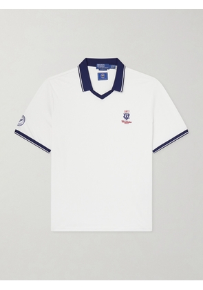 Polo Ralph Lauren - Wimbledon Logo-Embroidered Piqué Polo Shirt - Men - White - XS