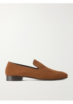 Manolo Blahnik - Truro Suede Loafers - Men - Brown - UK 6