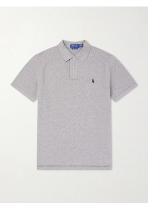 Polo Ralph Lauren - Logo-Embroidered Cotton-Piqué Polo Shirt - Men - Gray - XS