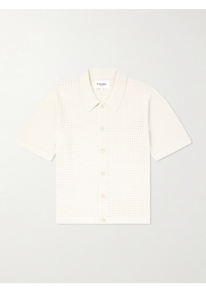Corridor - Pointelle-Knit Organic Cotton Shirt - Men - Neutrals - S