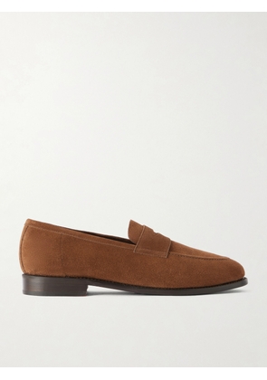MORJAS - Suede Penny Loafers - Men - Brown - EU 40
