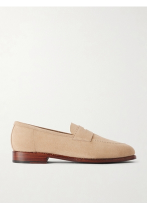 MORJAS - Suede Penny Loafers - Men - Neutrals - EU 40
